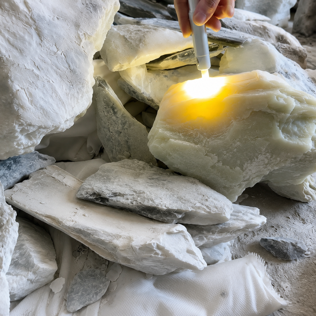 hetian jade raw material selection